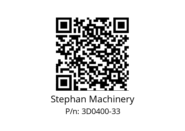   Stephan Machinery 3D0400-33