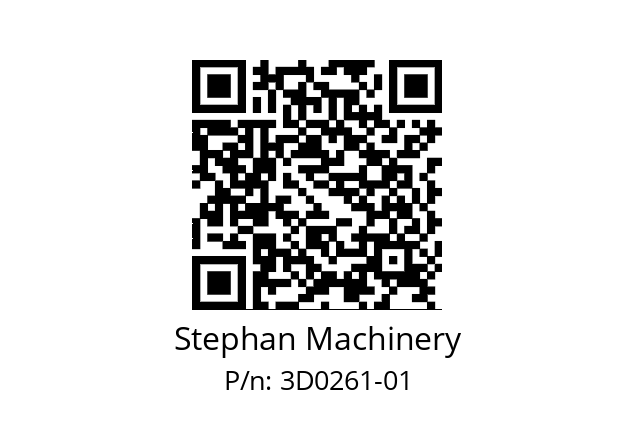   Stephan Machinery 3D0261-01