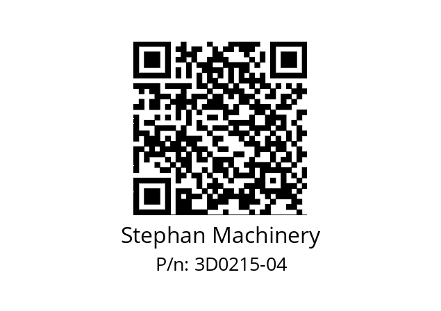   Stephan Machinery 3D0215-04