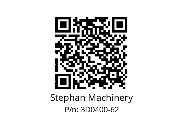   Stephan Machinery 3D0400-62