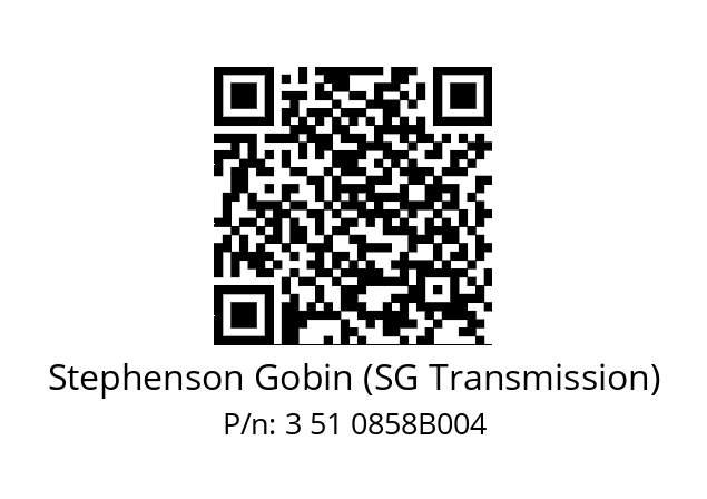   Stephenson Gobin (SG Transmission) 3 51 0858B004