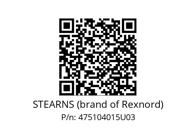   STEARNS (brand of Rexnord) 475104015U03