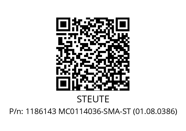   STEUTE 1186143 MC0114036-SMA-ST (01.08.0386)