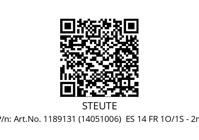   STEUTE Art.No. 1189131 (14051006)  ES 14 FR 1O/1S - 2m