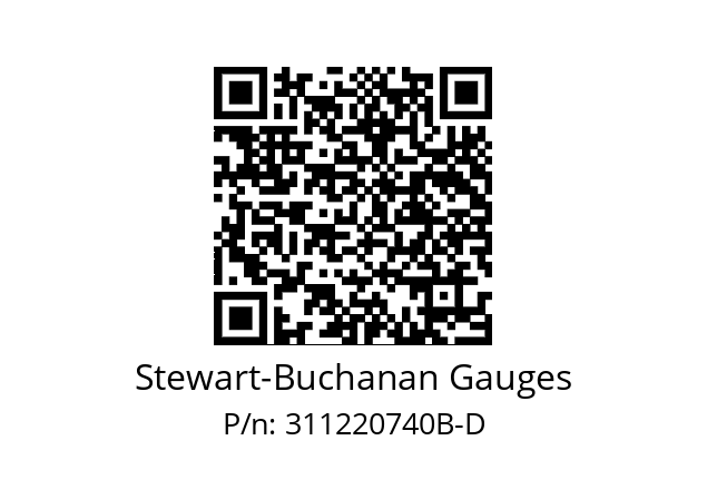   Stewart-Buchanan Gauges 311220740B-D