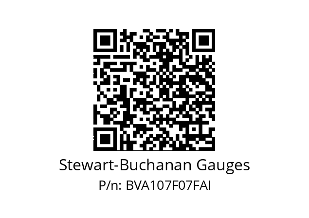   Stewart-Buchanan Gauges BVA107F07FAI