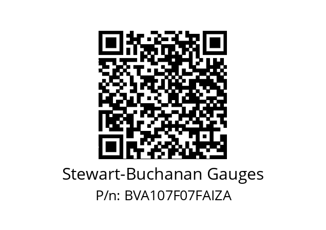   Stewart-Buchanan Gauges BVA107F07FAIZA