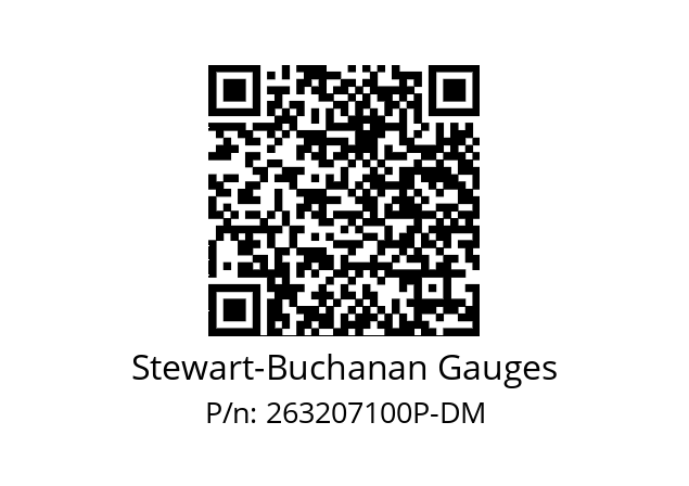   Stewart-Buchanan Gauges 263207100P-DM