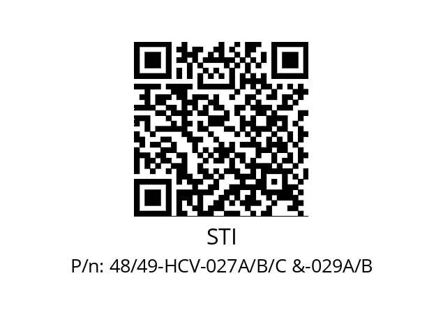   STI 48/49-HCV-027A/B/C &-029A/B