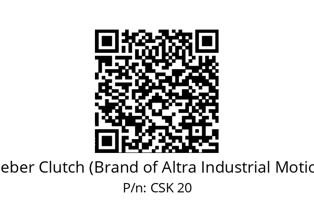   Stieber Clutch (Brand of Altra Industrial Motion) CSK 20