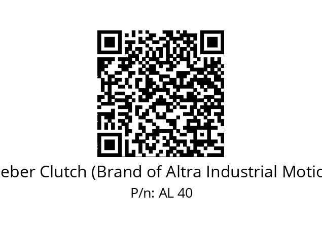   Stieber Clutch (Brand of Altra Industrial Motion) AL 40