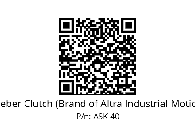   Stieber Clutch (Brand of Altra Industrial Motion) ASK 40