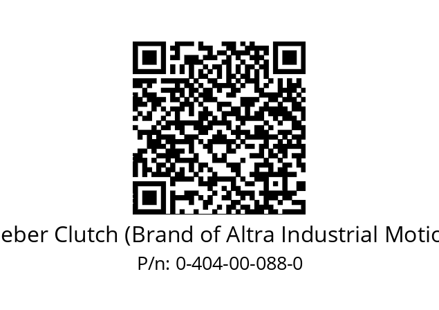   Stieber Clutch (Brand of Altra Industrial Motion) 0-404-00-088-0