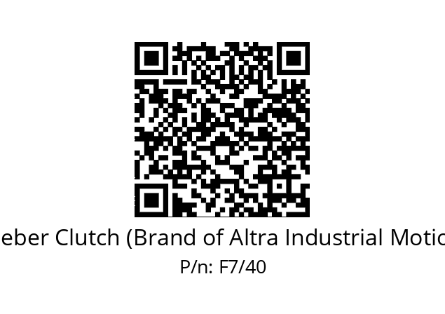   Stieber Clutch (Brand of Altra Industrial Motion) F7/40