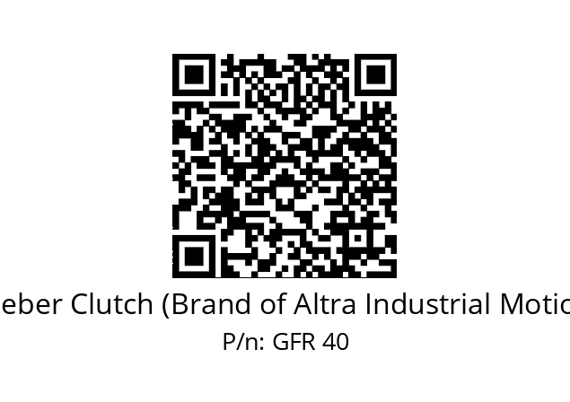   Stieber Clutch (Brand of Altra Industrial Motion) GFR 40