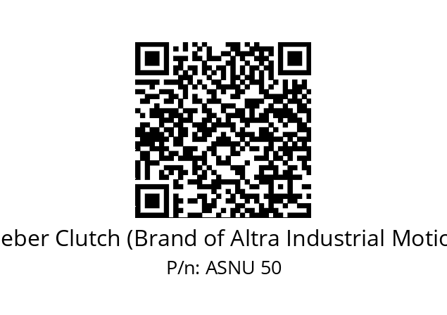   Stieber Clutch (Brand of Altra Industrial Motion) ASNU 50