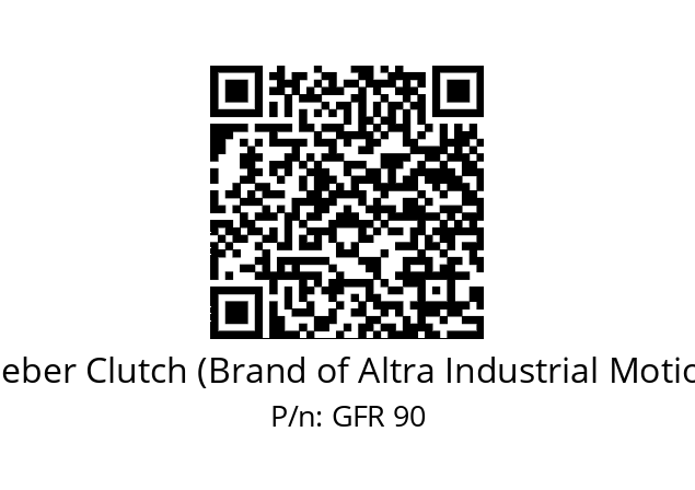   Stieber Clutch (Brand of Altra Industrial Motion) GFR 90