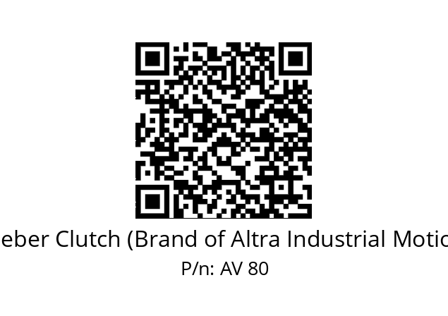   Stieber Clutch (Brand of Altra Industrial Motion) AV 80