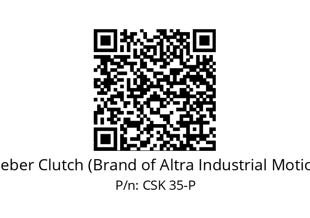   Stieber Clutch (Brand of Altra Industrial Motion) CSK 35-P