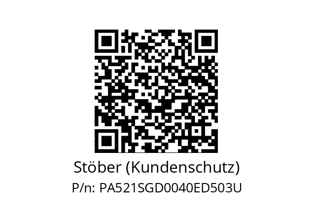   Stöber (Kundenschutz) PA521SGD0040ED503U