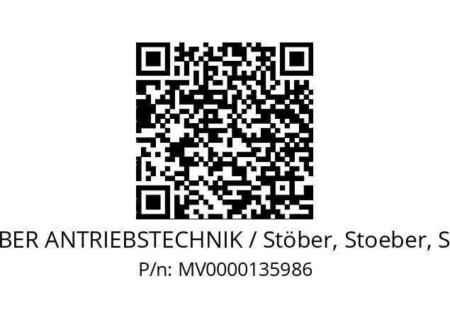   STOEBER ANTRIEBSTECHNIK / Stöber, Stoeber, Stober MV0000135986