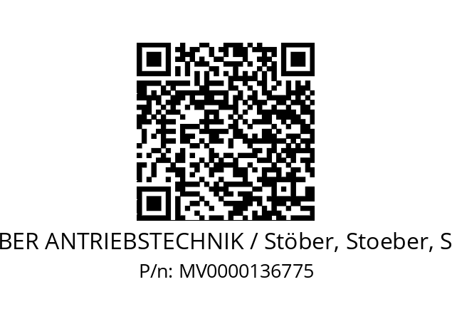   STOEBER ANTRIEBSTECHNIK / Stöber, Stoeber, Stober MV0000136775