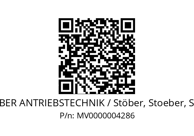   STOEBER ANTRIEBSTECHNIK / Stöber, Stoeber, Stober MV0000004286