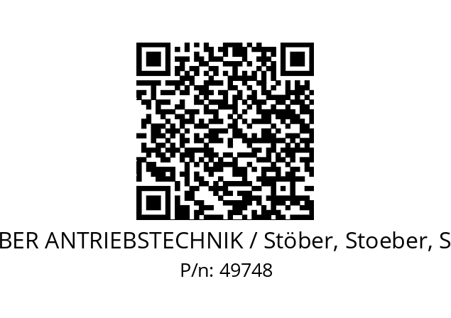   STOEBER ANTRIEBSTECHNIK / Stöber, Stoeber, Stober 49748