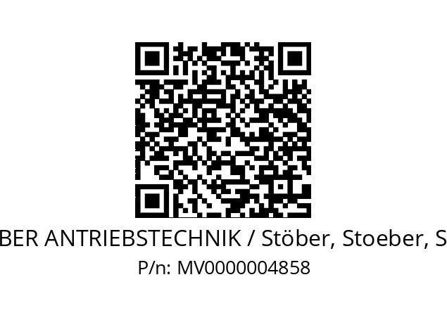   STOEBER ANTRIEBSTECHNIK / Stöber, Stoeber, Stober MV0000004858