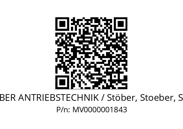   STOEBER ANTRIEBSTECHNIK / Stöber, Stoeber, Stober MV0000001843