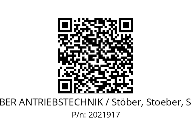   STOEBER ANTRIEBSTECHNIK / Stöber, Stoeber, Stober 2021917