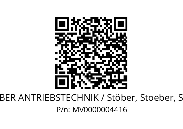   STOEBER ANTRIEBSTECHNIK / Stöber, Stoeber, Stober MV0000004416