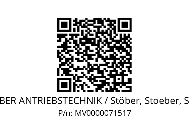   STOEBER ANTRIEBSTECHNIK / Stöber, Stoeber, Stober MV0000071517