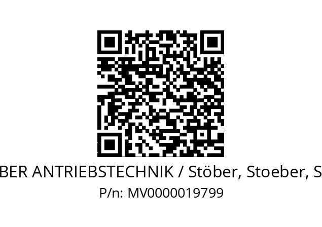   STOEBER ANTRIEBSTECHNIK / Stöber, Stoeber, Stober MV0000019799