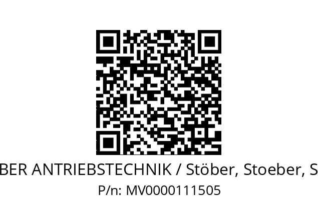   STOEBER ANTRIEBSTECHNIK / Stöber, Stoeber, Stober MV0000111505