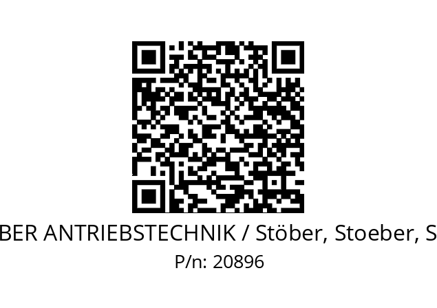   STOEBER ANTRIEBSTECHNIK / Stöber, Stoeber, Stober 20896