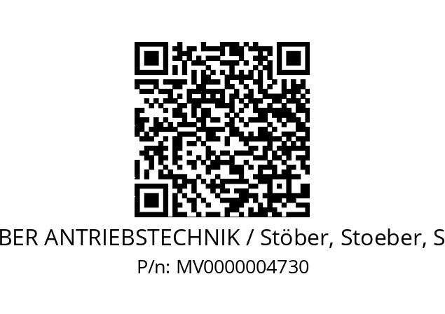   STOEBER ANTRIEBSTECHNIK / Stöber, Stoeber, Stober MV0000004730