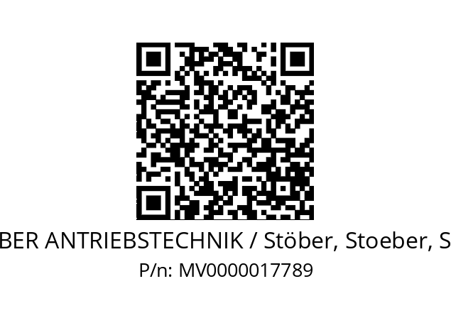   STOEBER ANTRIEBSTECHNIK / Stöber, Stoeber, Stober MV0000017789