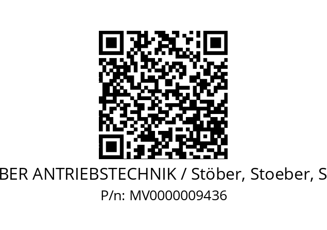   STOEBER ANTRIEBSTECHNIK / Stöber, Stoeber, Stober MV0000009436