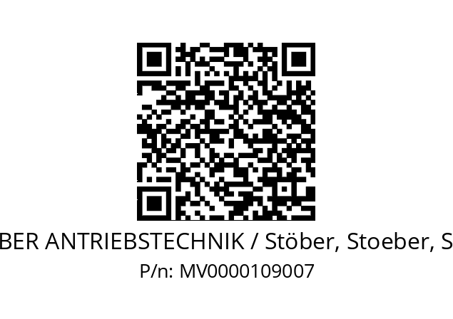   STOEBER ANTRIEBSTECHNIK / Stöber, Stoeber, Stober MV0000109007