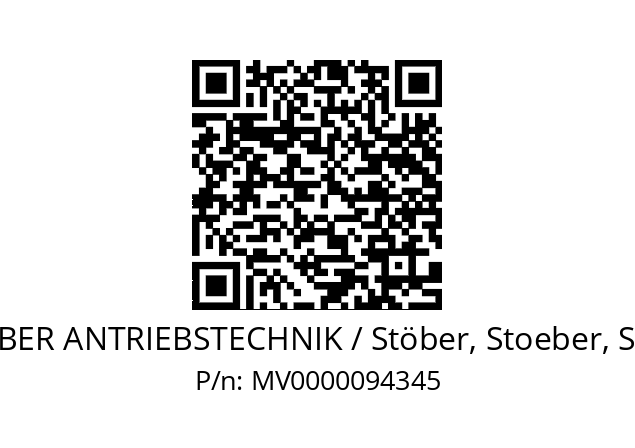   STOEBER ANTRIEBSTECHNIK / Stöber, Stoeber, Stober MV0000094345