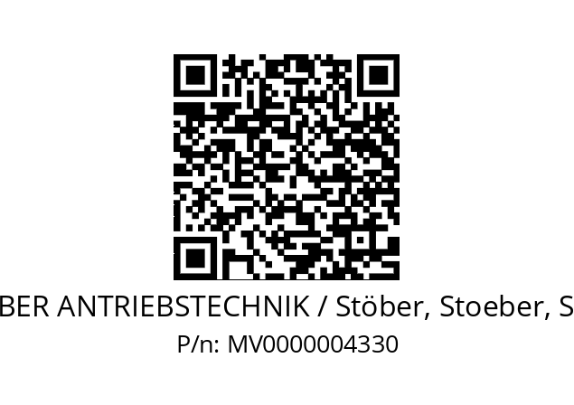   STOEBER ANTRIEBSTECHNIK / Stöber, Stoeber, Stober MV0000004330