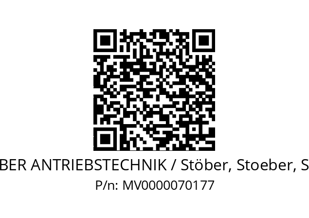   STOEBER ANTRIEBSTECHNIK / Stöber, Stoeber, Stober MV0000070177