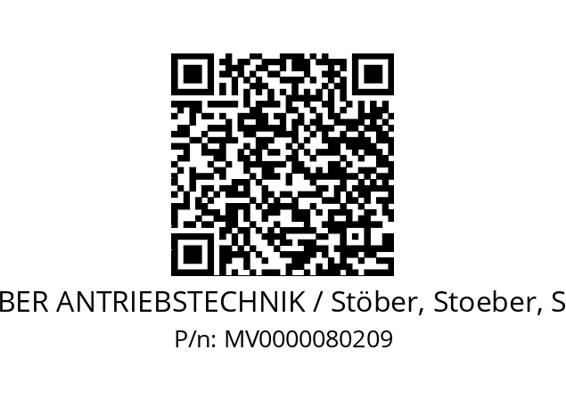   STOEBER ANTRIEBSTECHNIK / Stöber, Stoeber, Stober MV0000080209