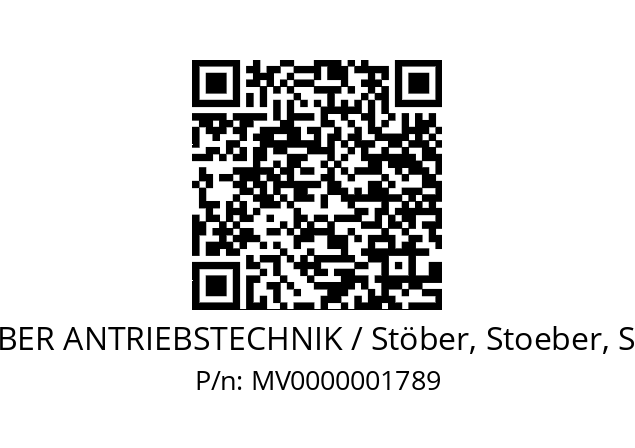   STOEBER ANTRIEBSTECHNIK / Stöber, Stoeber, Stober MV0000001789