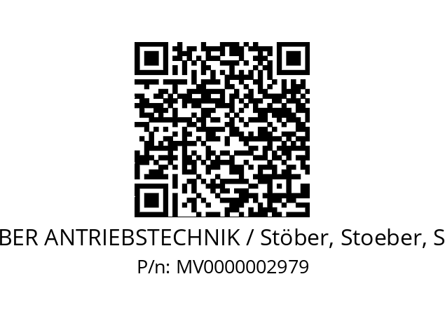   STOEBER ANTRIEBSTECHNIK / Stöber, Stoeber, Stober MV0000002979