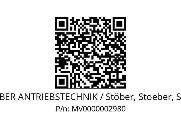   STOEBER ANTRIEBSTECHNIK / Stöber, Stoeber, Stober MV0000002980