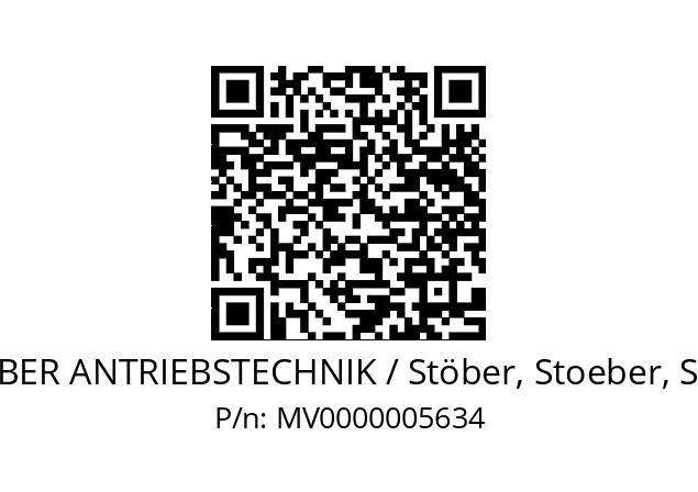   STOEBER ANTRIEBSTECHNIK / Stöber, Stoeber, Stober MV0000005634