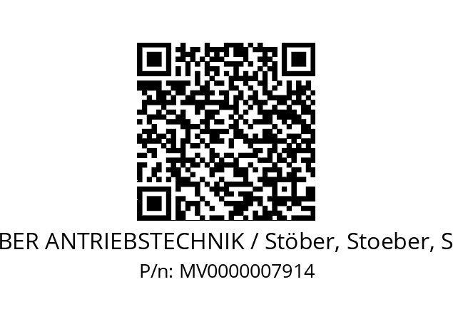   STOEBER ANTRIEBSTECHNIK / Stöber, Stoeber, Stober MV0000007914