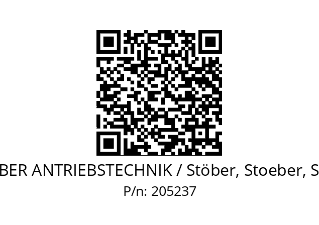   STOEBER ANTRIEBSTECHNIK / Stöber, Stoeber, Stober 205237